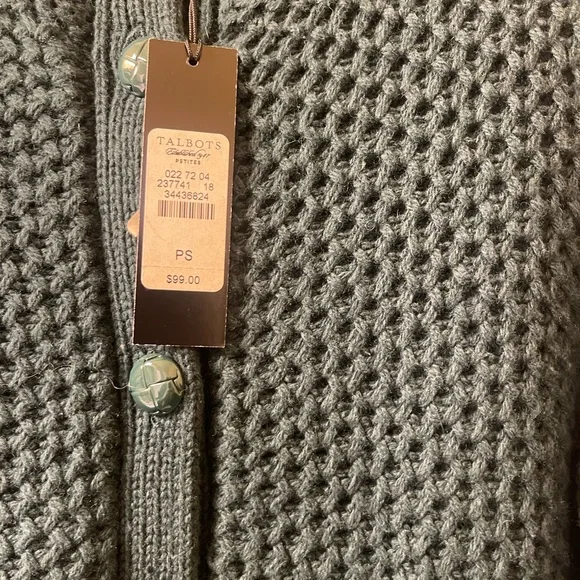 Talbots emerald green sweater Size SP. NWT - Picture 2 of 2